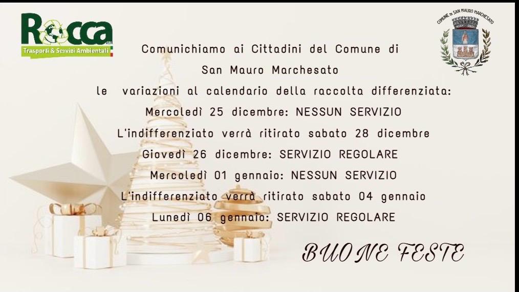 Comunicazione variazione raccolta differenziata